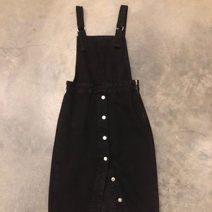 MOTO Topshop Denim shirt overalls